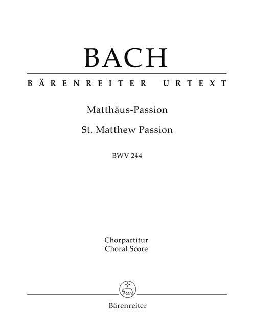Matthaus-Passion (St. Matthew Passion) BWV 244 (Sheet Music)