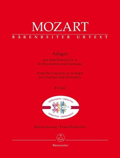 Adagio fur Klarinette und Orchester (KV 622) -aus dem Konzert in A- (Sheet Music)