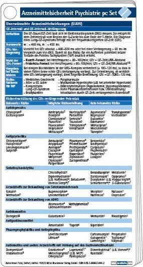 Arzneimittelsicherheit in der Psychiatrie pocketcard Set (Book)