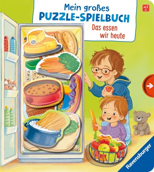 Mein großes Puzzle-Spielbuch: Das essen wir heute (Board Book)