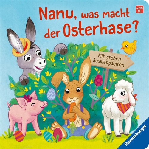 Nanu, was macht der Osterhase (Board Book)