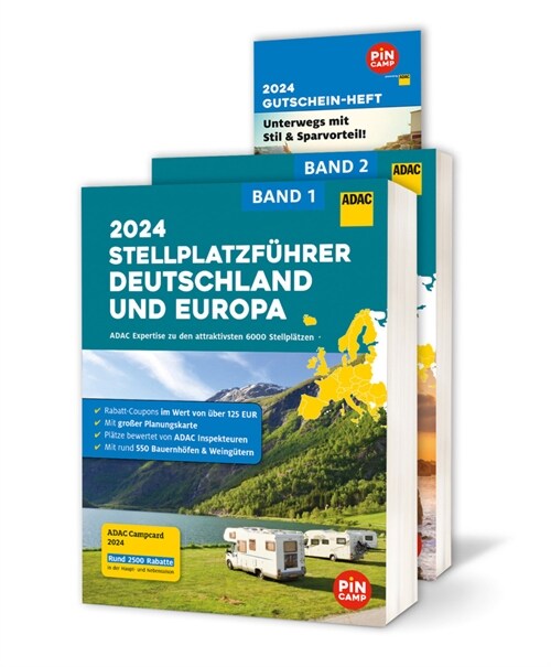 ADAC Stellplatzfuhrer 2024 Deutschland und Europa (Paperback)