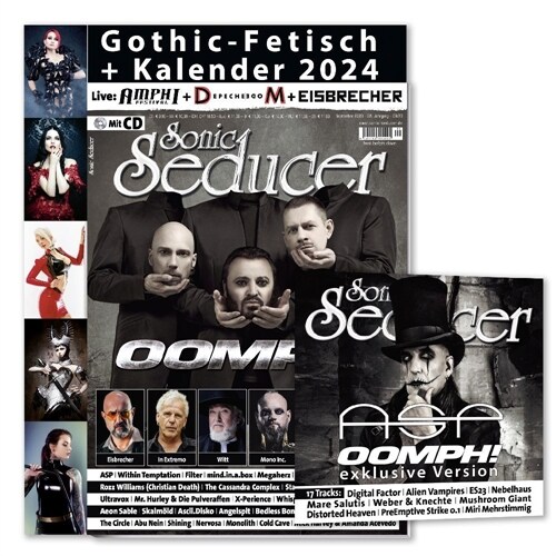 Sonic Seducer 09/2023 + Titelstory OOMPH! + Gothic-Fetisch-Kalender 2024 + Audio-CD (Paperback)