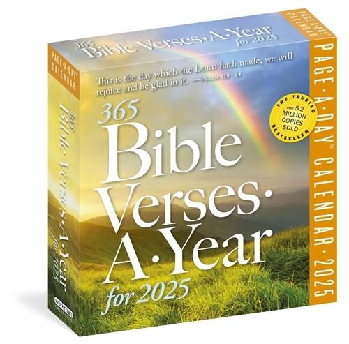 365 Bible Verses-A-Year Page-A-Day(r) Calendar 2025: Timeless Words from the Bible to Guide, Comfort, and Inspire (Daily)