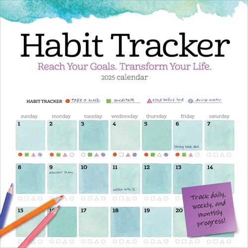 Habit Tracker Wall Calendar 2025: Reach Your Goals--Transform Your Life (Wall)