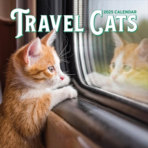 Travel Cats Wall Calendar 2025 (Wall)