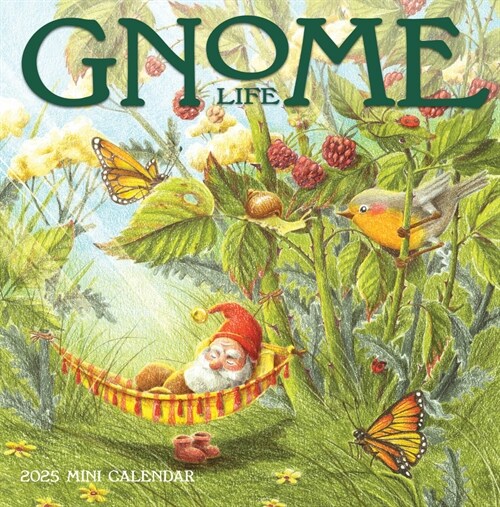 Gnome Life Mini Wall Calendar 2025 (Mini)