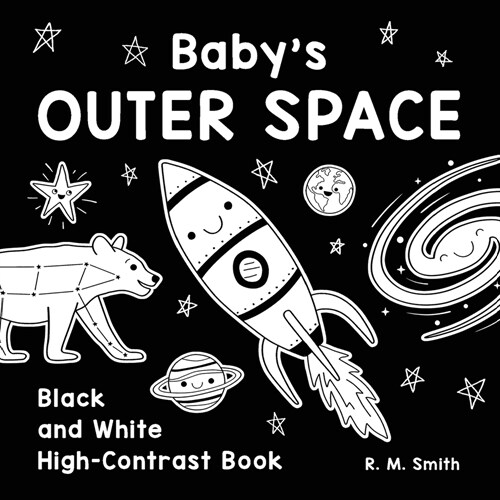 Babys Outer Space: Black and White High-Contrast Book (Paperback)