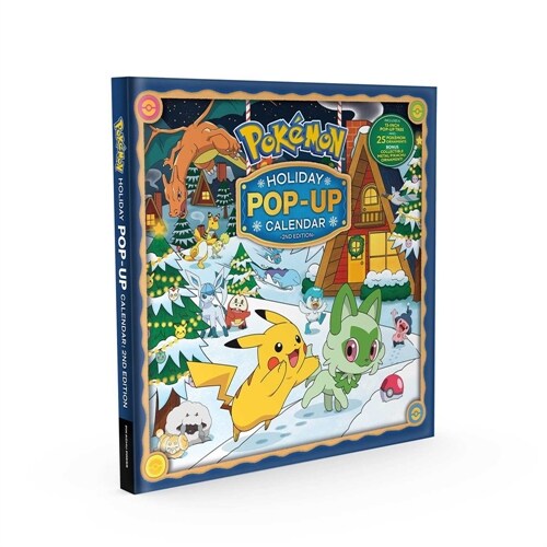 Pok?on Holiday Advent Pop-Up Tree Calendar: Come Join Pikachu and Its Friends as They Celebrate the Holidays by the Fire! (Hardcover)