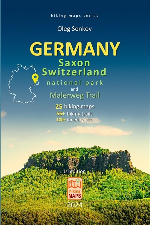 GERMANY, Saxony Switzerland National Park and Malerweg Trail, hiking maps (Paperback)