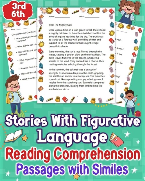 Stories With Figurative Language Reading Comprehension Passages with Similes For 3rd-6th: Explore engaging short stories infused with figurative langu (Paperback)