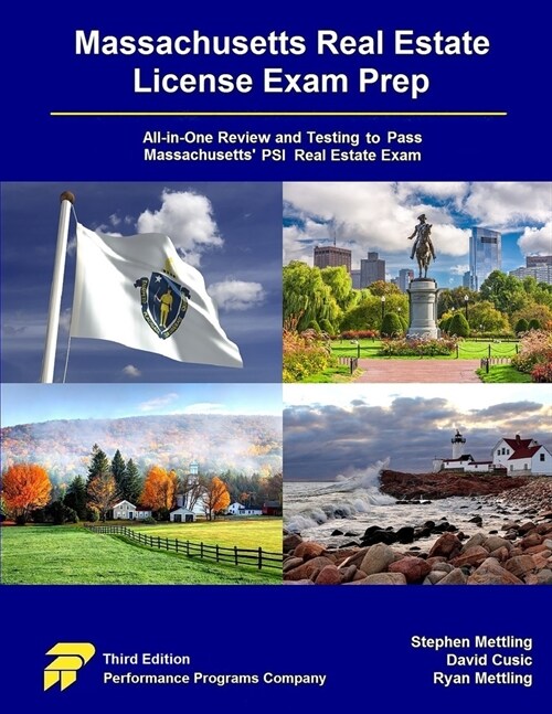 Massachusetts Real Estate License Exam Prep: All-in-One Testing and Testing to Pass Massachusetts PSI Real Estate Exam (Paperback, 3)