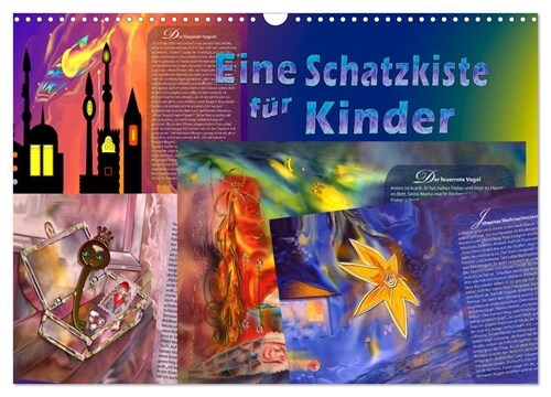 Eine Schatzkiste fur Kinder (Wandkalender 2024 DIN A3 quer), CALVENDO Monatskalender (Calendar)