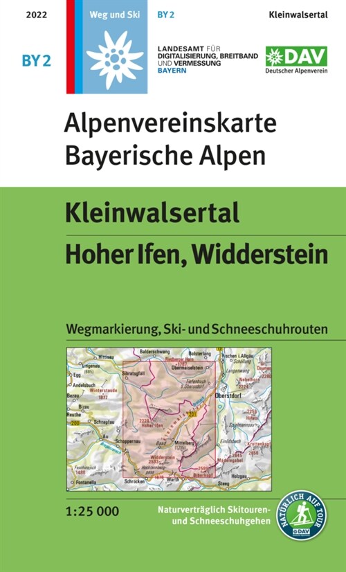 Kleinwalsertal, Hoher Ifen, Widderstein (Sheet Map)