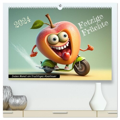 Fetzige Fruchte (hochwertiger Premium Wandkalender 2024 DIN A2 quer), Kunstdruck in Hochglanz (Calendar)