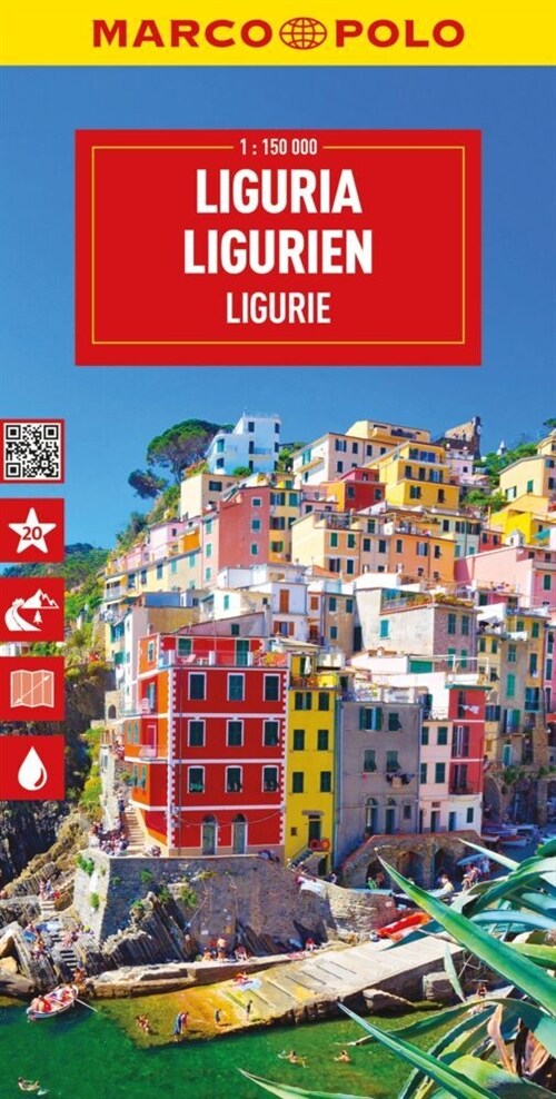 MARCO POLO Reisekarte Italien 05 Ligurien 1:150.000 (Sheet Map)