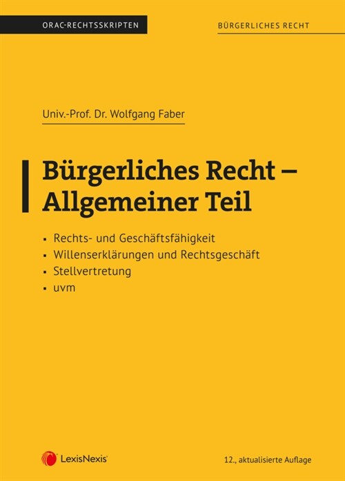 Burgerliches Recht - Allgemeiner Teil (Skriptum) (Paperback)