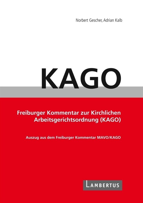 Handbuch KAGO-Kommentar (Paperback)