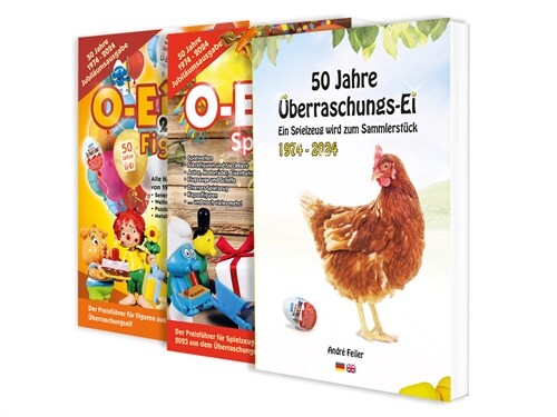 Das O-Ei-A 2er Bundle 2024/25 - Die Jubilaumsausgabe! - O-Ei-A Figuren und O-Ei-A Spielzeug sowie das Buch 50 Jahre Uberraschungs-Ei, 3 Teile (Paperback)