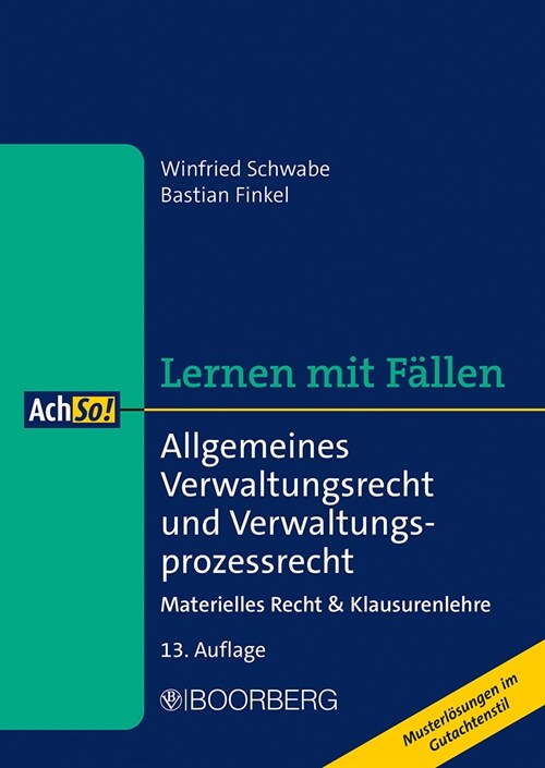 Allgemeines Verwaltungsrecht und Verwaltungsprozessrecht (Book)