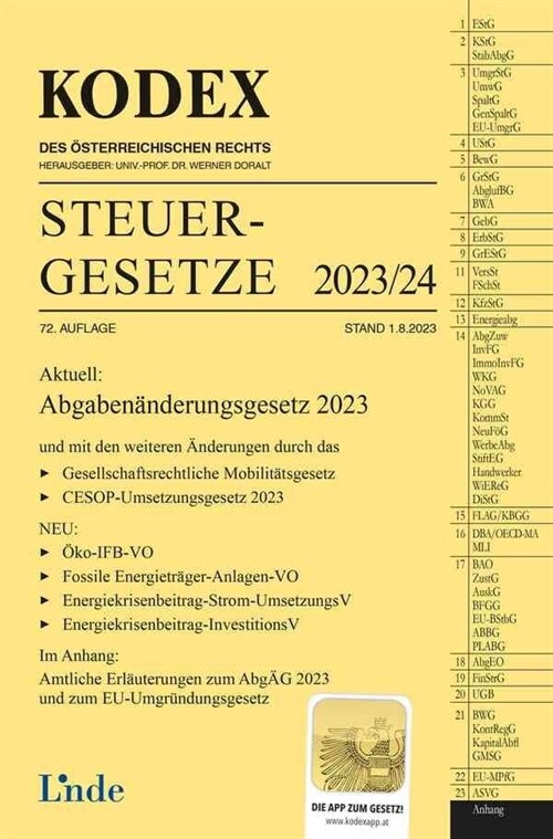 KODEX Steuergesetze 2023/24 (Paperback)