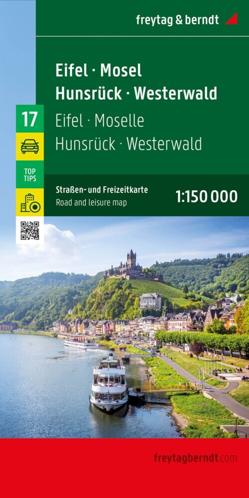Eifel - Mosel - Hunsruck - Westerwald, Straßen- und Freizeitkarte 1:150.000, freytag & berndt (Sheet Map)