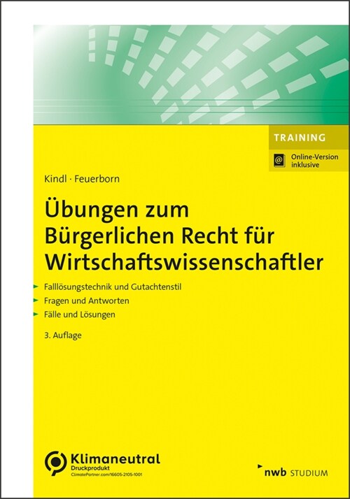 Ubungen zum Burgerlichen Recht fur Wirtschaftswissenschaftler (WW)