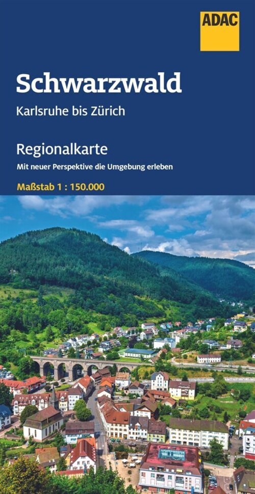 ADAC Regionalkarte 14 Schwarzwald 1:150.000 (Sheet Map)