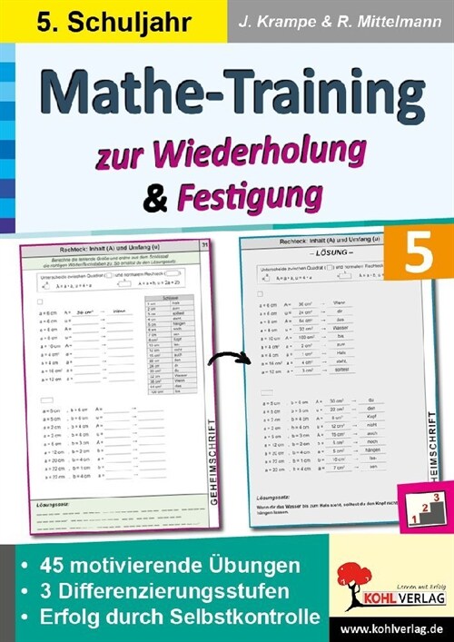 Mathe-Training zur Wiederholung und Festigung / Klasse 5 (Paperback)