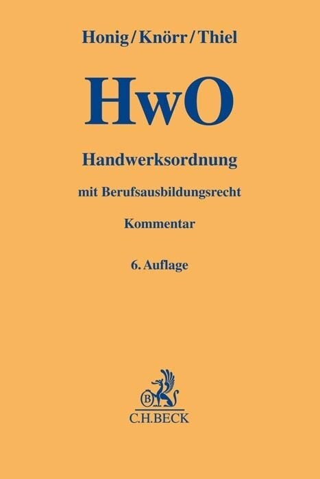 Handwerksordnung (Hardcover)