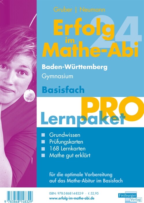 Erfolg im Mathe-Abi 2024 Lernpaket Basisfach Pro Baden-Wurttemberg Gymnasium, 4 Teile (Paperback)