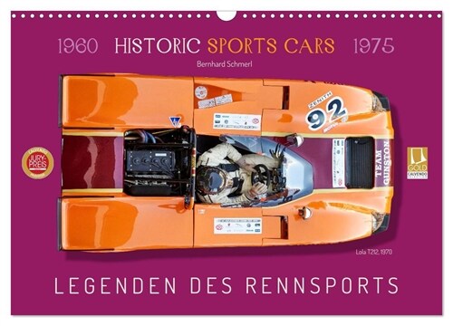 Legenden des Rennsports Historic Sports Cars 1960-1975 (Wandkalender 2024 DIN A3 quer), CALVENDO Monatskalender (Calendar)