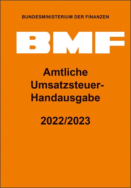 Amtliche Umsatzsteuer-Handausgabe 2022/2023 (Hardcover)