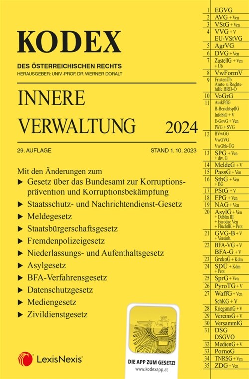 KODEX Innere Verwaltung 2024 - inkl. App (Paperback)