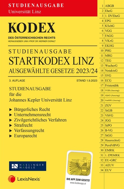 KODEX Startkodex Linz 2023/24 - inkl. App (Paperback)