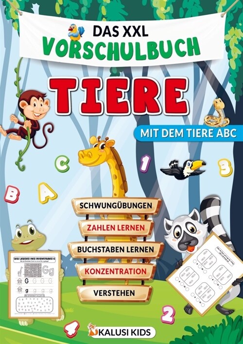 Das XXL Vorschulbuch Tiere (Paperback)