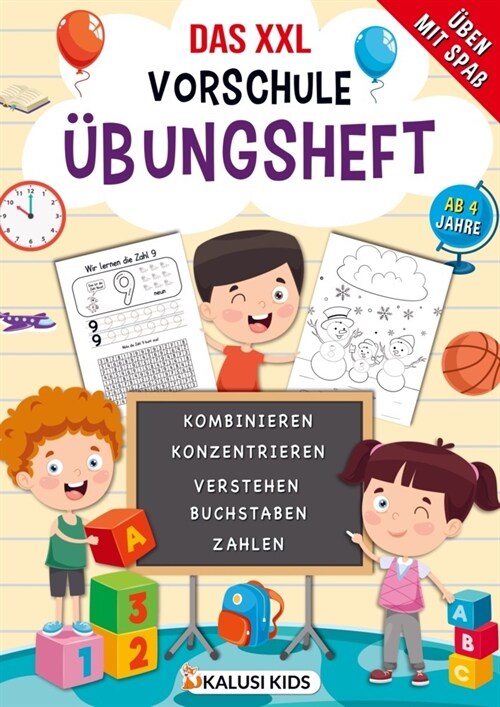 Das XXL Vorschule Ubungsheft ab 4 jahre (Paperback)