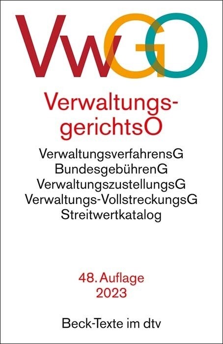 Verwaltungsgerichtsordnung, Verwaltungsverfahrensgesetz (Paperback)