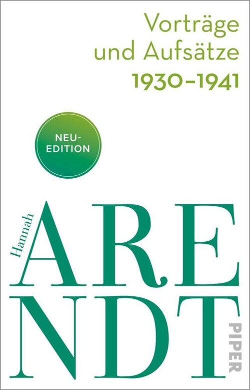 Vortrage und Aufsatze 1930-1941 (Paperback)