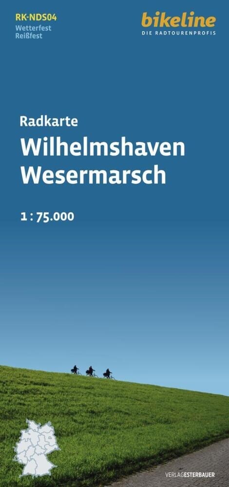 Radkarte Wilhelmshaven, Wesermarsch (Sheet Map)