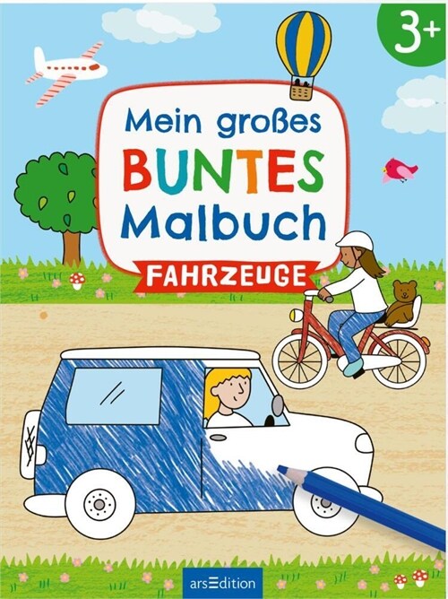 Mein großes buntes Malbuch - Fahrzeuge (Paperback)