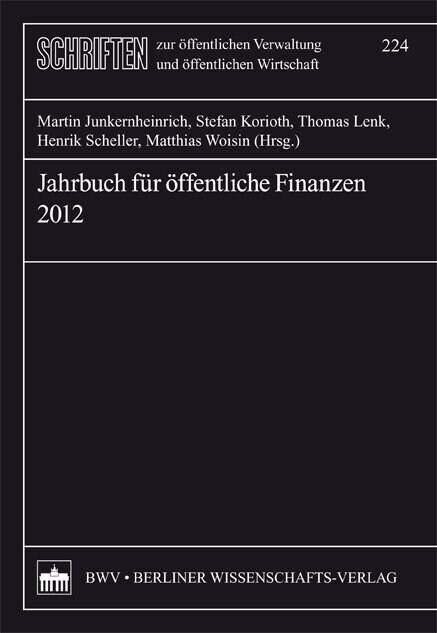 Jahrbuch fur offentliche Finanzen 2012 (Paperback)