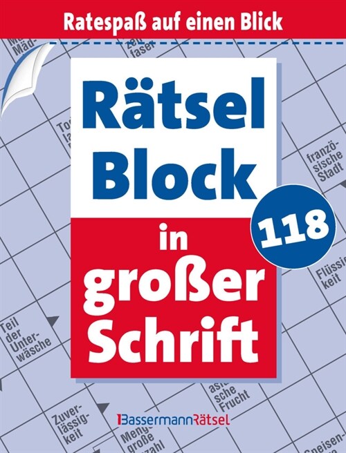 Ratselblock in großer Schrift 118 (Paperback)