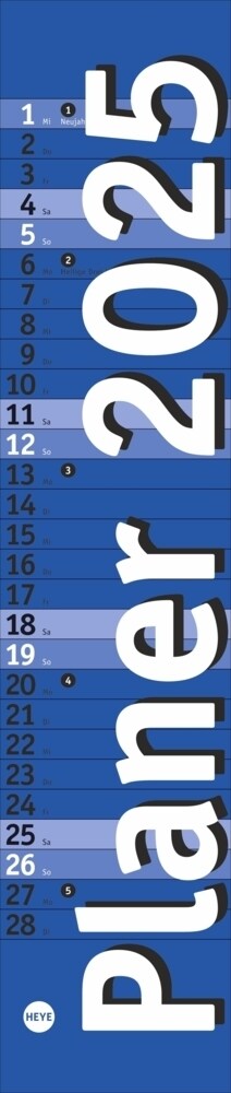 Langplaner mini, blau 2025 (Calendar)