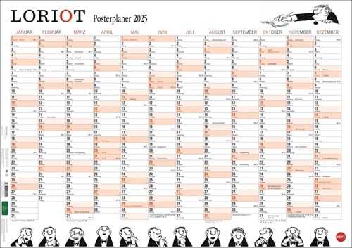 Loriot Posterplaner 2025 (Calendar)