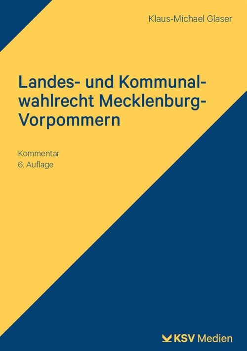 Landes- und Kommunalwahlrecht Mecklenburg-Vorpommern (Paperback)