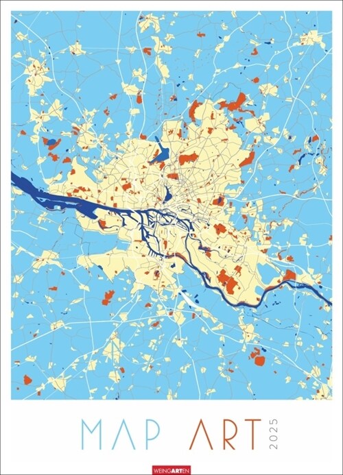 Map Art Kalender 2025 (Calendar)