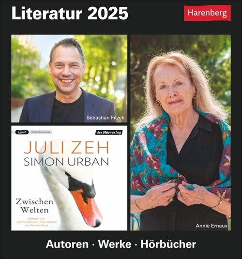 Literatur Tagesabreißkalender 2025 - Kulturkalender - Autoren, Werke, Horbucher (Calendar)