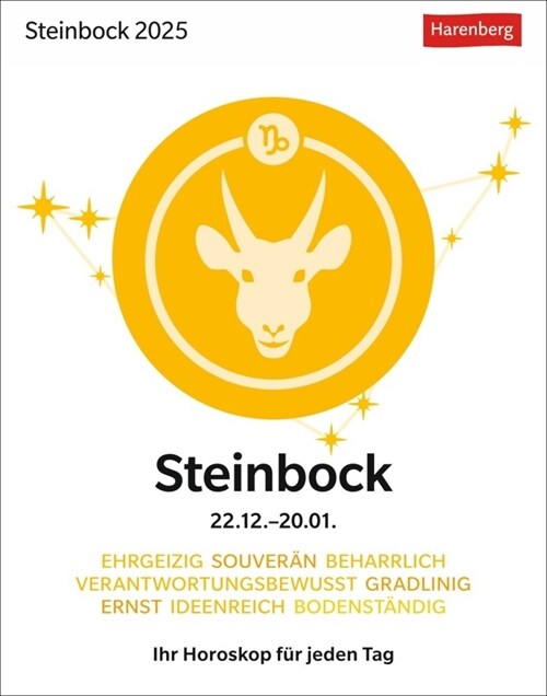 Steinbock Sternzeichenkalender 2025 - Tagesabreißkalender - Ihr Horoskop fur jeden Tag (Calendar)