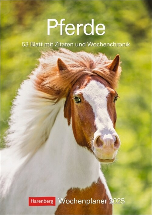 Pferde Wochenplaner 2025 - 53 Blatt mit Zitaten und Wochenchronik (Calendar)